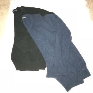 Cashmere V neck men’s sweaters. Size Large